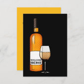 welkomstchampagne kaart (Voorkant / Achterkant)