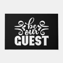 Welkomstdeur kan onze gast zwart wit zijn