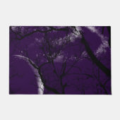 welkomstdeur mat abstracte paarse maanboom (Voorkant)
