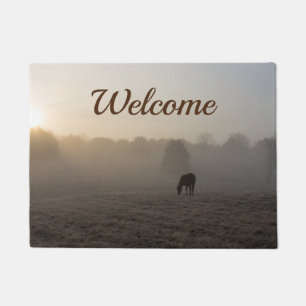 Welkomstdeuren op country morning deurmat