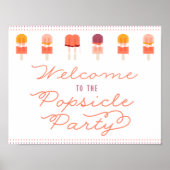 Welkomstdeurteken popsiche Party Poster (Voorkant)