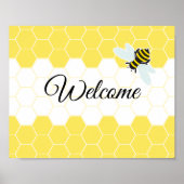 Welkomstdeurteken voor bubbelbee poster (Voorkant)