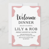 welkomstdiner kaart (Voorkant)