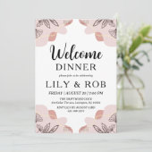 welkomstdiner kaart (Staand voorkant)