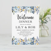 welkomstdiner kaart (Staand voorkant)