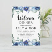 welkomstdiner kaart (Staand voorkant)