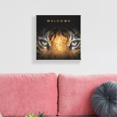 Welkomstdoek van het tijgergezicht canvas afdruk (Insitu (Woonkamer))