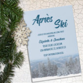 Welkomstfeest in het bos van Snowy Mountain pre-We Kaart