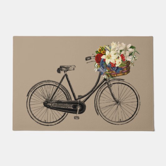 welkomstfiets van mat taupe (Voorkant)