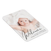 Welkomstfoto-script geboorteaankondiging magneet (Rechterzijde)