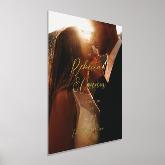 Welkomstfoto van bruiloft folie afdrukken (Laagn)