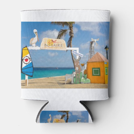 Welkomstfotospot op zee in Bonaire.JPG Blikjeskoeler (Voorkant)