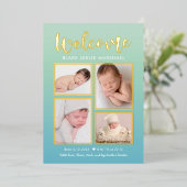 Welkomstgalerij Folie Baby Aankondiging geboorte (Staand Voorkant)