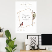 Welkomstgebarentaal op het zomerhuwelijk poster (Thuiskantoor)