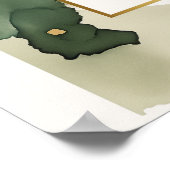 Welkomstgebarentaal Sjabloon, Dusky Pink Floral, Poster (Hoek)