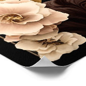 Welkomstgebarentaal Sjabloon, Floral, Poster (Hoek)