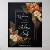 Welkomstgebarentaal Sjabloon, Floral, Poster (Voorkant)