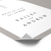 Welkomstgebarentaal voor arch Wedding Poster (Hoek)