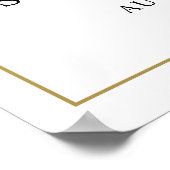 Welkomstgebarentjes voor elegant script poster (Hoek)