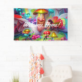 Welkomstgebruik Vinylbanner 3' x 5' Banner op thui (Insitu)