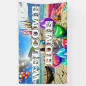 Welkomstgebruik Vinylbanner 3' x 5' Banner op thui (Verticaal)