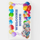 Welkomstgebruik Vinylbanner 3' x 5' Banner op thui (Verticaal)