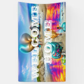 Welkomstgebruik Vinylbanner 3' x 5' Banner op thui (Verticaal)