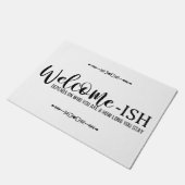 welkomstgericht | Afhankelijk van wie je grappig b Deurmat (Schuin)