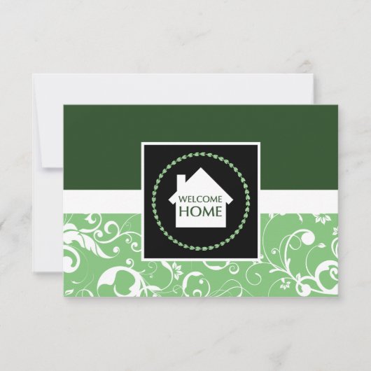 welkomstgroene dammer kaart (Voorkant)