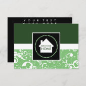 welkomstgroene dammer kaart (Voorkant / Achterkant)