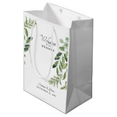 Welkomstheffing voor bruiloft Modern Medium Cadeauzakje (Voorkant Gekanteld)