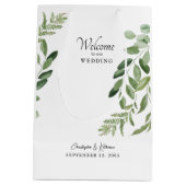 Welkomstheffing voor bruiloft Modern Medium Cadeauzakje (Achterkant)