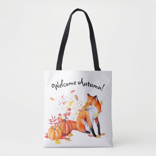 Welkomstherfst Fox Canvas tas (Voorkant)