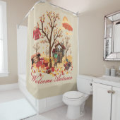 Welkomstherfst Herfst Douchegordijn (In situ)