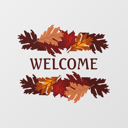 welkomstherfst laat Vinyl Window Cling Raamsticker (Vel)