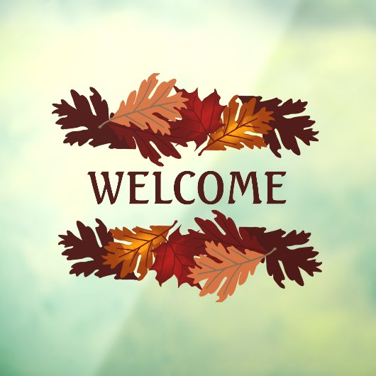 welkomstherfst laat Vinyl Window Cling Raamsticker (Vel 3)