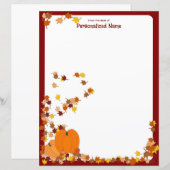 Welkomstherfst - ongevoerde papieren vellen (Voorkant / Achterkant)