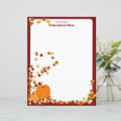 Welkomstherfst - ongevoerde papieren vellen (Staand voorkant)