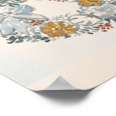 Welkomstherfst pomkin Blue Painting Poster (Hoek)