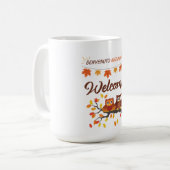 Welkomstherfst – tweetalig ontwerp van de Mok (Voorkant links)