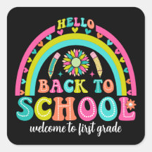 Welkomstickers regenboog terug naar school