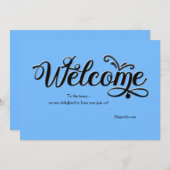 Welkomstkaart Kaart (Voorkant / Achterkant)