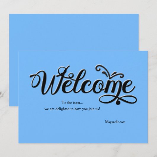 Welkomstkaart Kaart (Voorkant / Achterkant)