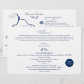 Welkomstkaart Kaart bruiloft - voor Alex (Voorkant / Achterkant)