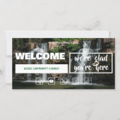 Welkomstkaart Living Waters Church (Voorkant)