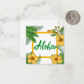 Welkomstkaart Notitiekaartje (Voorkant / Achterkant in situ)