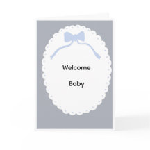 Welkomstkaart voor baby