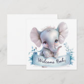 Welkomstkaart voor de baby (Voorkant / Achterkant)