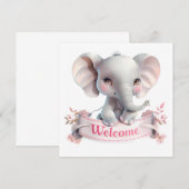 Welkomstkaart voor de baby (Voorkant / Achterkant)