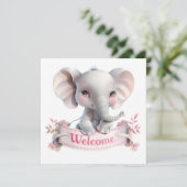 Welkomstkaart voor de baby (Staand voorkant)